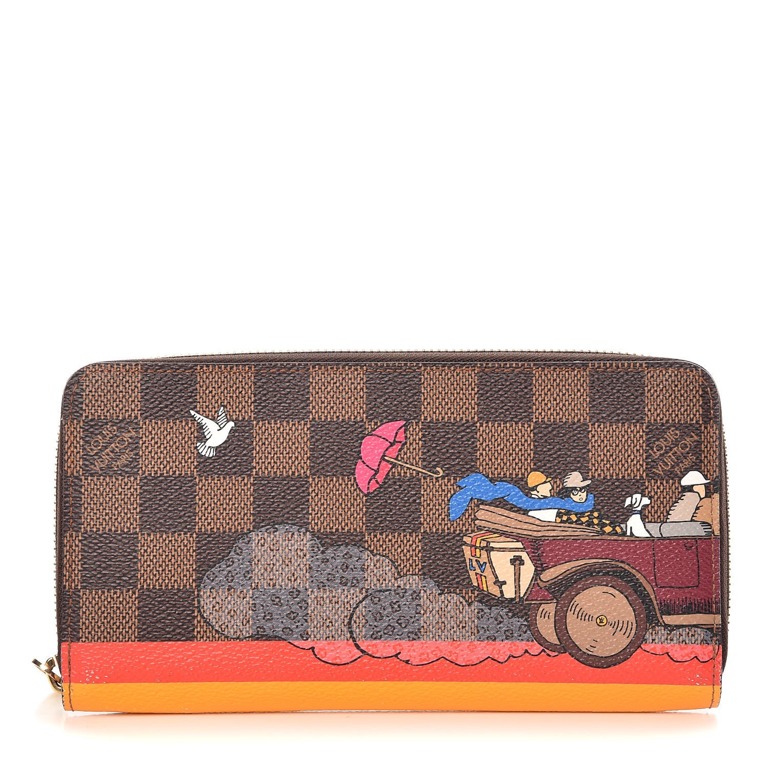 Louis Vuitton Damier Ebene 2015 Christmas Animation Zippy Wallet Poppy 1 of 10