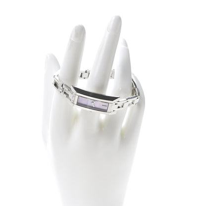 Gucci Stainless Steel Pink Mother of Pearl 14mm 110 G-Link Quartz Watch 2 of 7