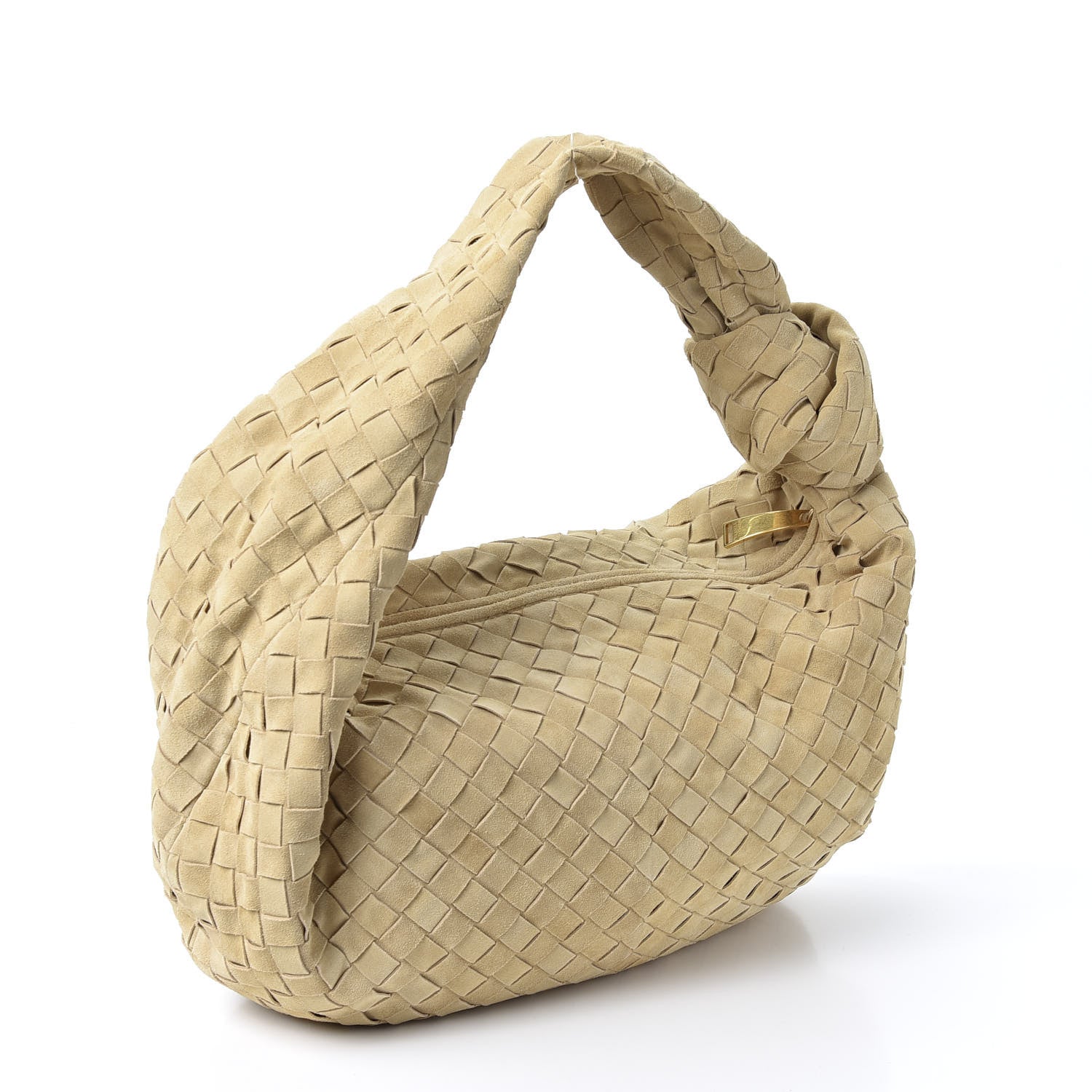 Bottega Veneta Suede Intrecciato Medium Jodie Sand 2 of 10