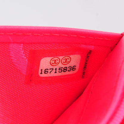 Chanel Calfskin Quilted Cambon Yen Wallet Black 7 of 8