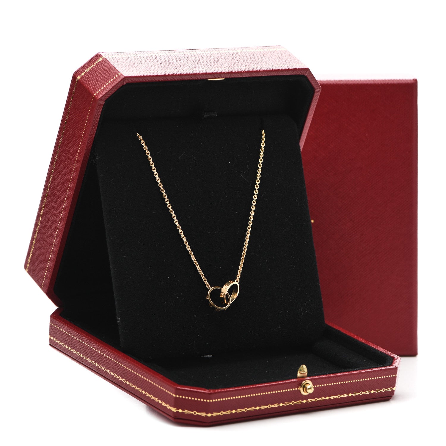 Cartier 18K Yellow Gold Interlocking LOVE Necklace 6 of 6