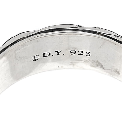 David Yurman Sterling Silver 6mm Sculpted Cable Band Ring 53 6.5 4 of 4