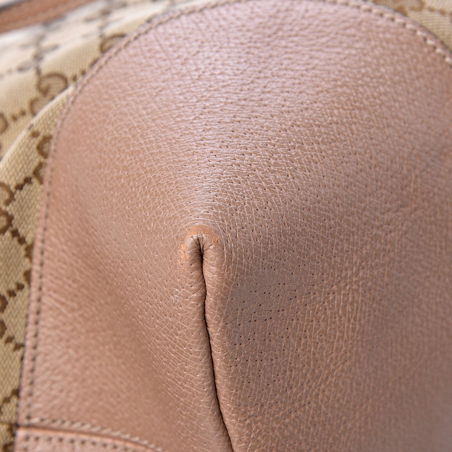 Gucci Monogram Large Bree Foldover Tote Beige Soft Pink 15 of 17