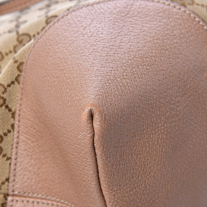 Gucci Monogram Large Bree Foldover Tote Beige Soft Pink 15 of 17