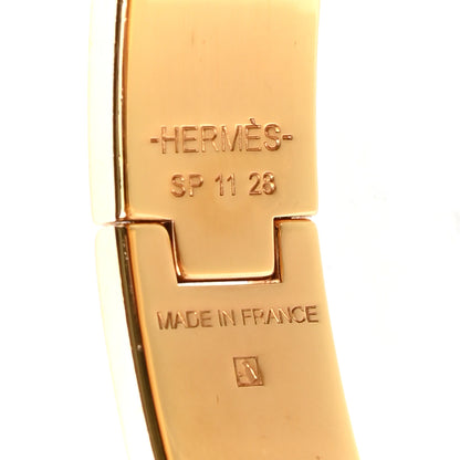 Hermes Enamel Narrow Clic Clac H Bracelet PM White 4 of 5
