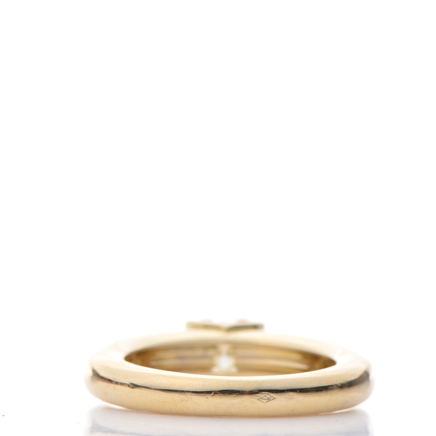 18K Yellow Gold Diamond Engagement Ring 48 4.5