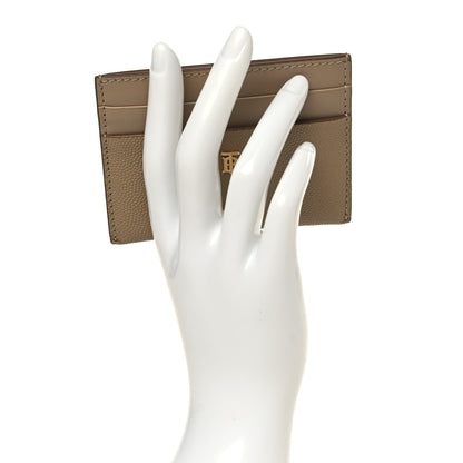 Burberry Grainy Calfskin Sandon TB Card Case Archive Beige 2 of 7