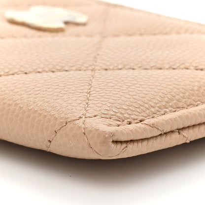 Chanel Caviar Quilted Card Holder Beige 9 of 12