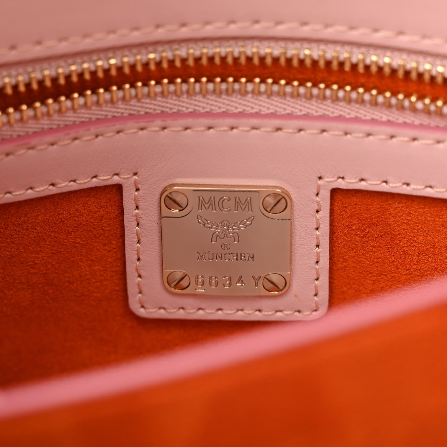 MCM Visetos Mini Patricia Crossbody Bag Powder Pink 5 of 9