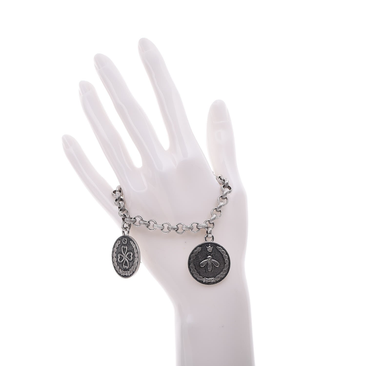 Gucci Sterling Silver Coin Bracelet 2 of 5