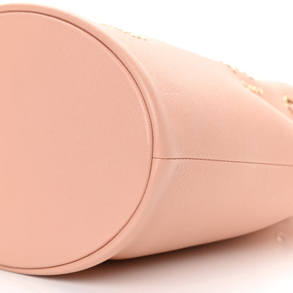 Chanel Caviar Deauville Drawstring Bucket Bag Light Pink 10 of 13