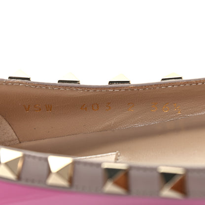 Valentino Garavani Patent Nappa Rockstud Ballerina Flats 36.5 Dawn Pink Poudre 6 of 6
