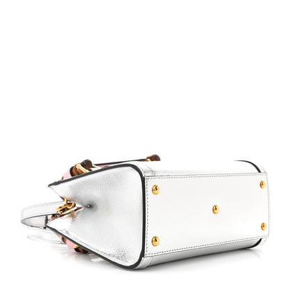 Gucci Textured Calfskin Mini Diana Tote Bag Silver Sugar Pink 4 of 10