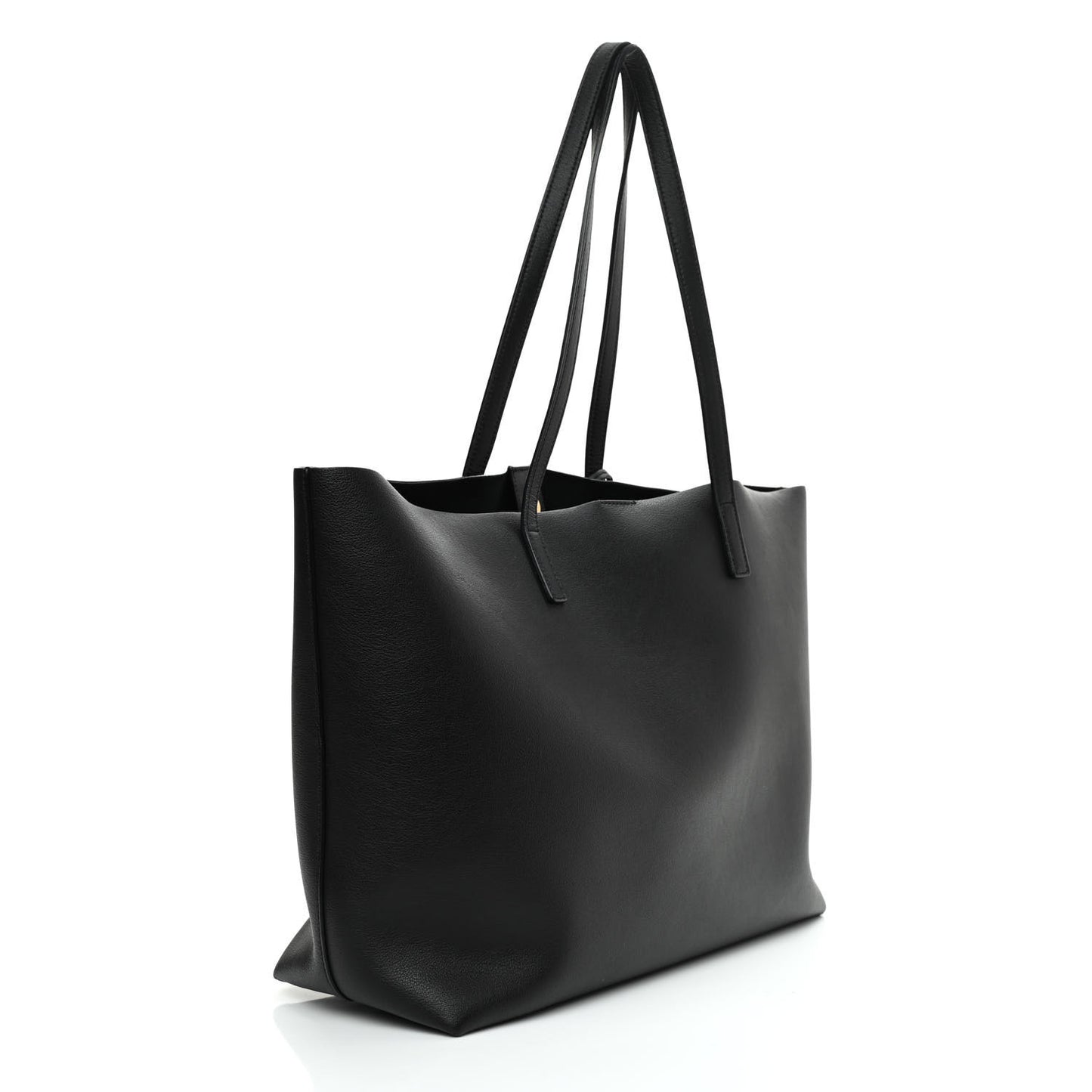 Calfskin Large Shopping Tote Black