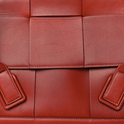 Bottega Veneta French Calfskin Maxi Intrecciato Medium Arco Red 8 of 15