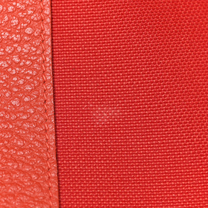 Hermes Toile Officier Negonda Garden Party 36 Rouge Tomate Capucine 15 of 29