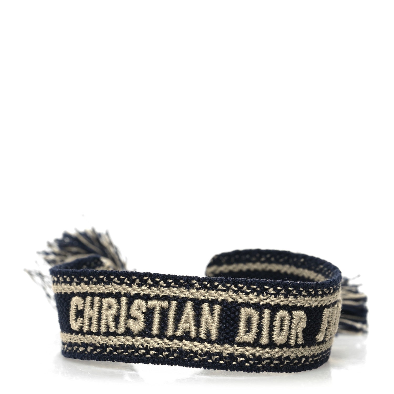 Christian Dior Woven Cotton J'Adior Friendship Bracelet Black 1 of 3