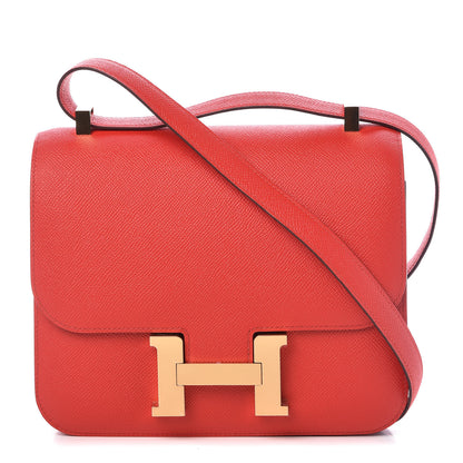 Hermes Epsom Constance 24 Rouge de Coeur 1 of 24