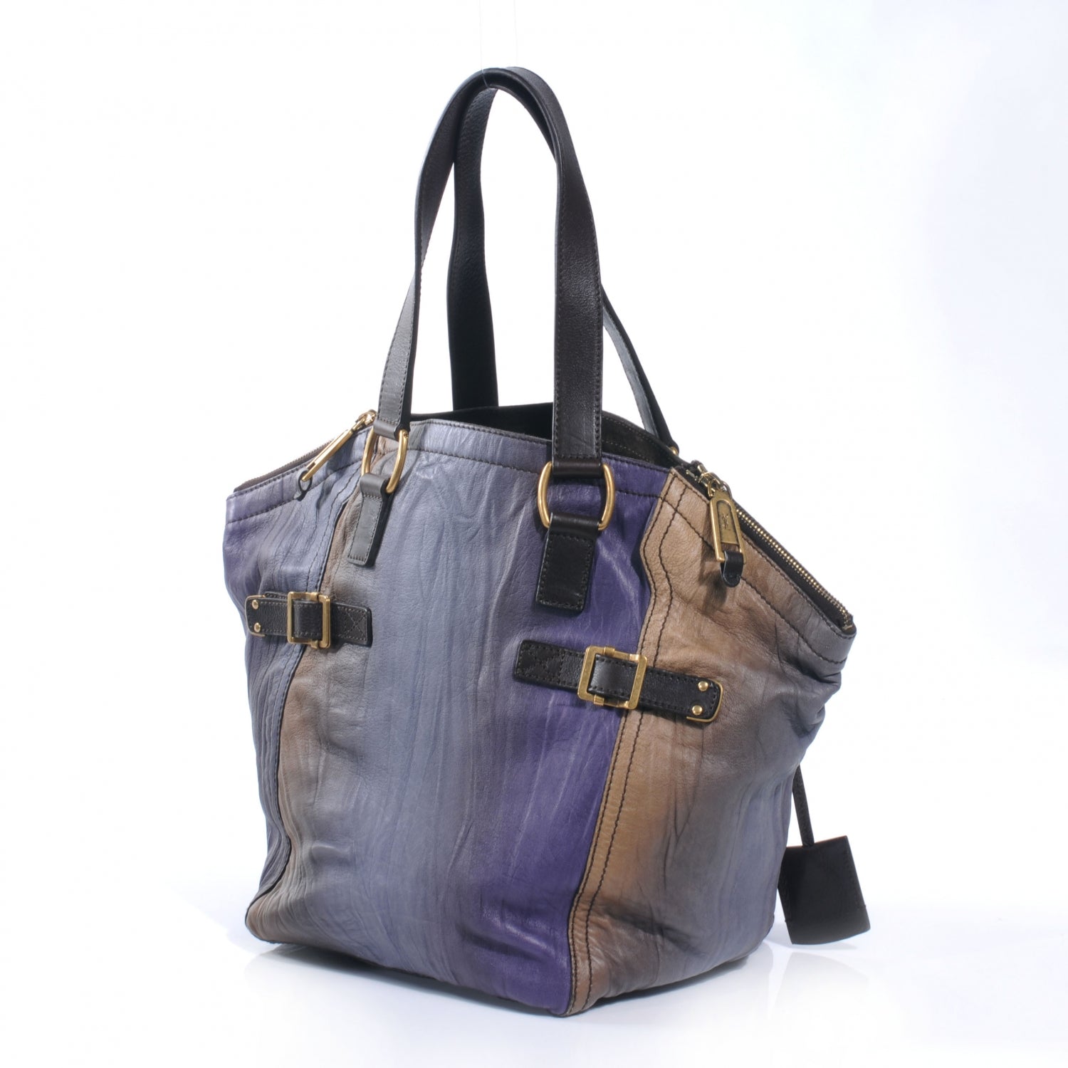 Saint Laurent Leather Ombre Downtown Tote Multicolor 7 of 10