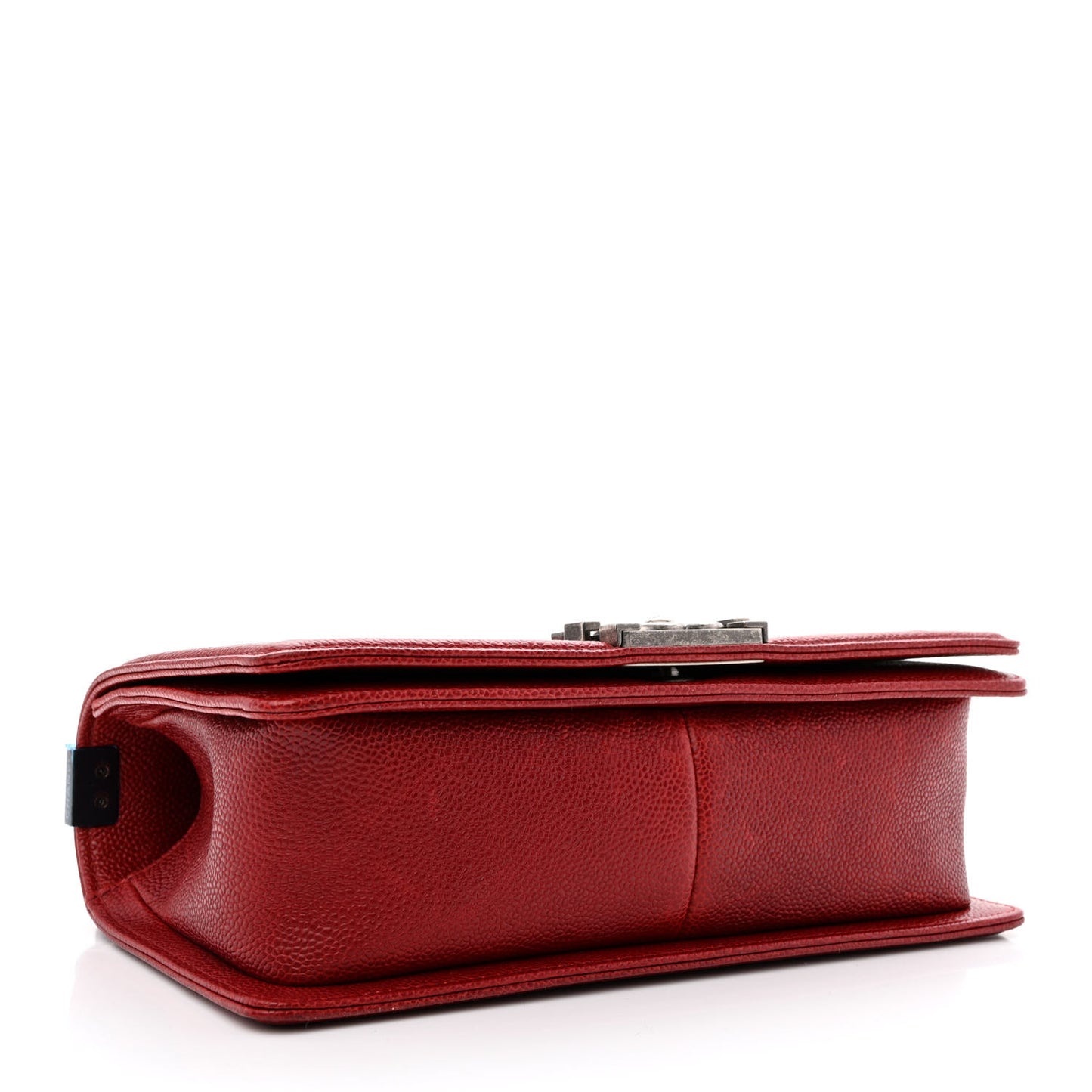 Caviar Quilted Medium Boy Flap Dark Red
