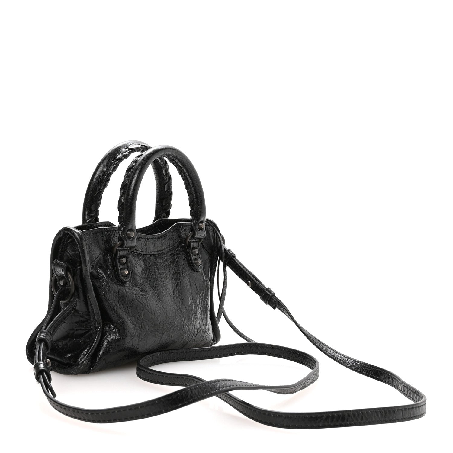 Balenciaga Agneau Arena Classic Hardware Nano Le City Black 3 of 10