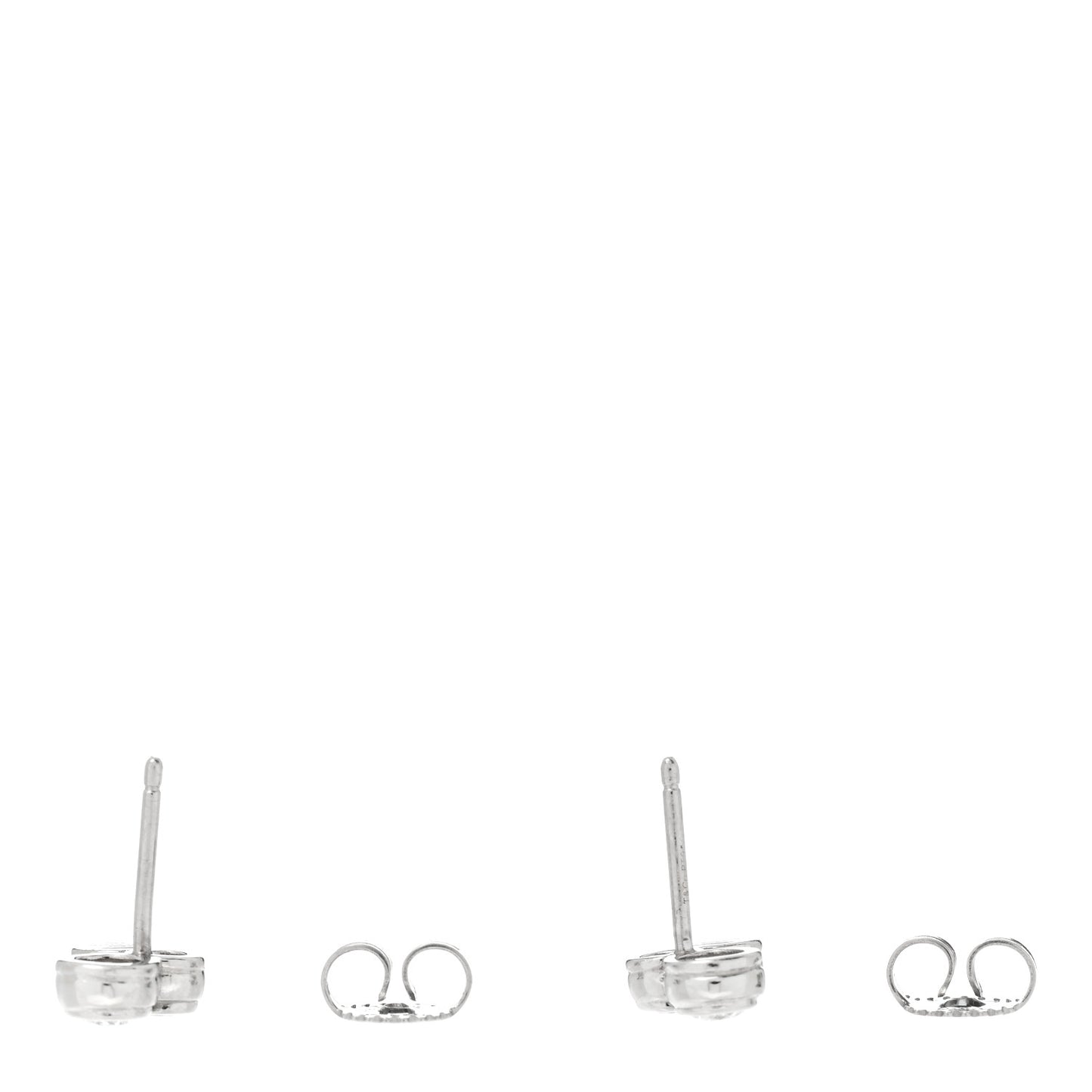 Platinum Diamond Bubbles Stud Earrings