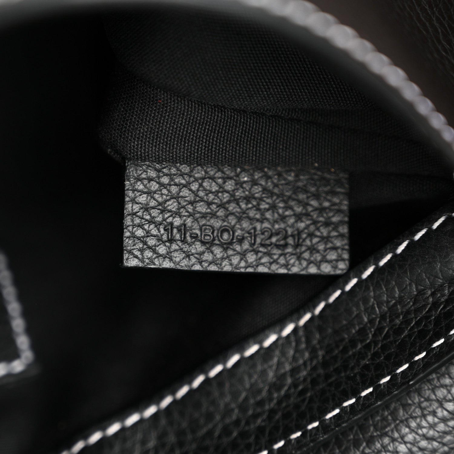 Christian Dior X KAWS Grained Calfskin Saddle Pouch Black 7 of 12