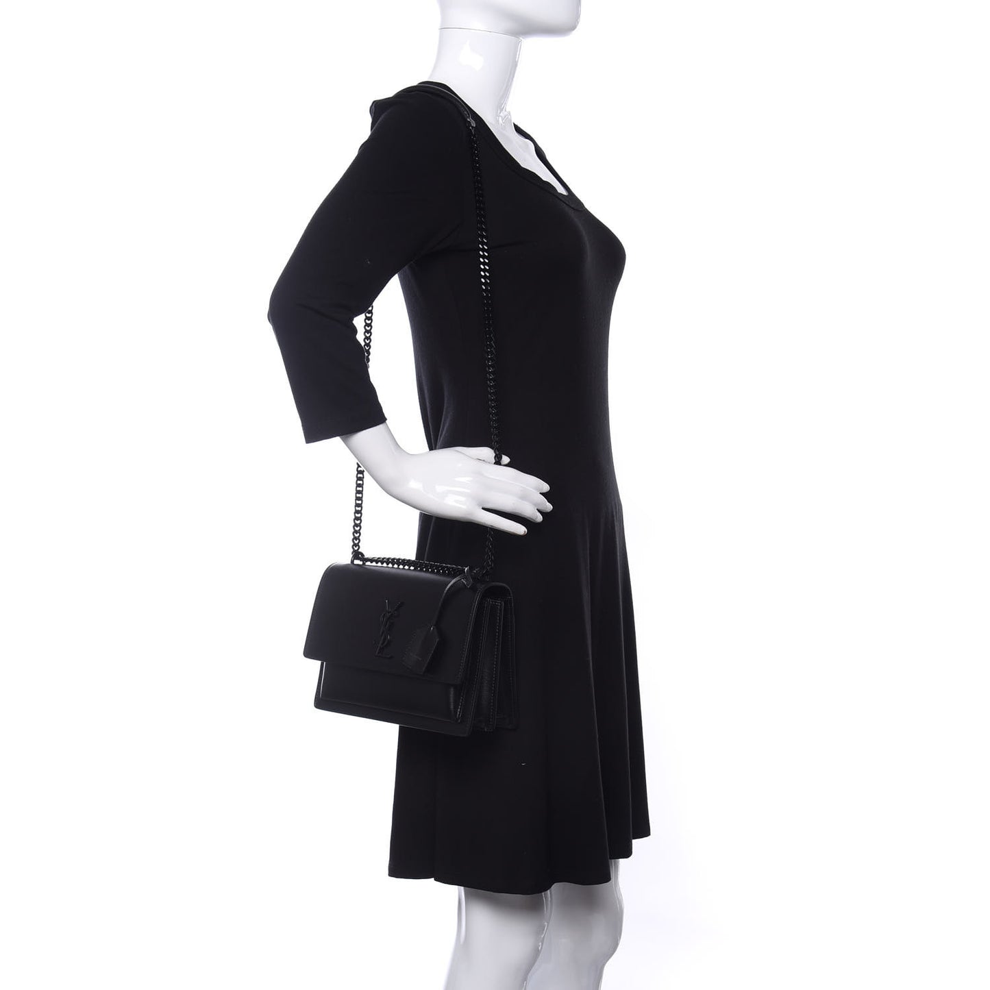 Calfskin Medium Monogram Sunset Black