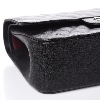 Chanel Caviar Quilted Jumbo Double Flap Black 8 of 11