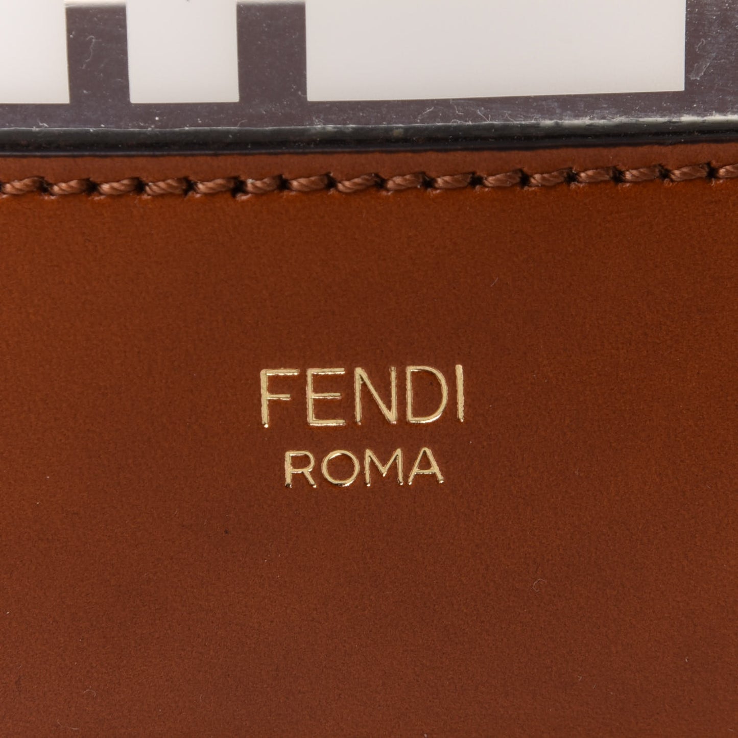 TPU FF Vitello Aura F is Fendi Grande Mon Tresor Bucket Bag White Cuoio