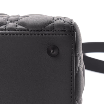 Christian Dior Ultra Matte Calfskin Cannage Medium Lady Dior Black 13 of 15