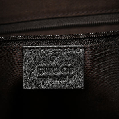 Gucci Monogram Large New Ladies Web Hobo Dark Brown 6 of 12