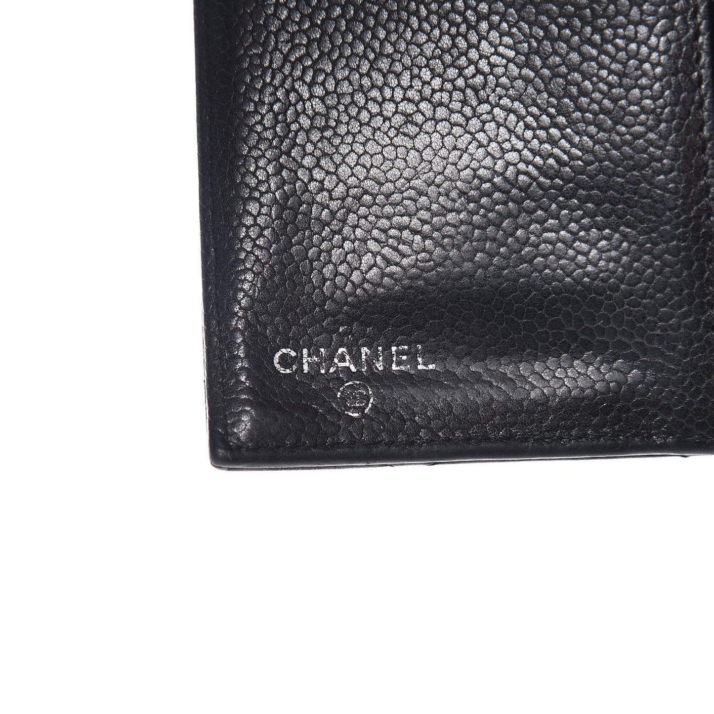 Caviar Quilted Large Gusset Flap Wallet Black