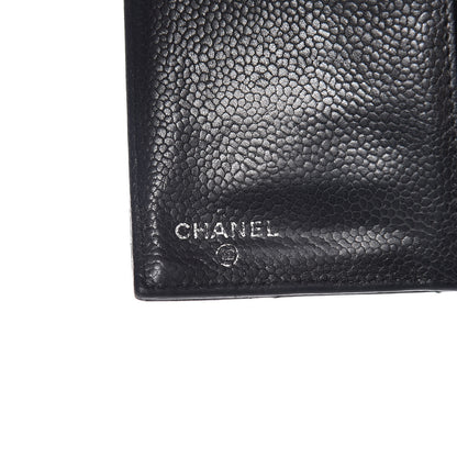 Chanel Caviar Quilted Large Gusset Flap Wallet Black 6 of 11