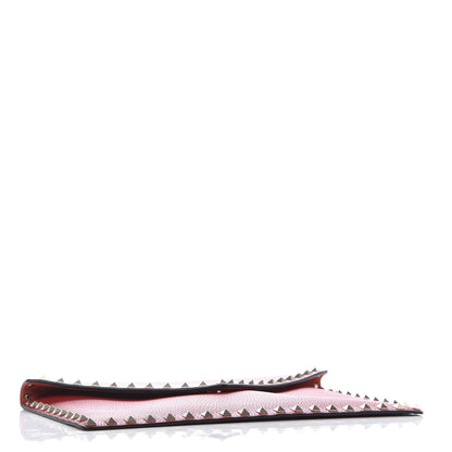 Valentino Garavani Pebbled Calfskin Rockstud Envelope Clutch Red 4 of 8