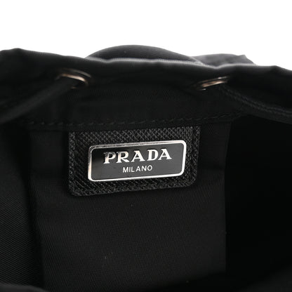Prada Nylon Vela Drawstring Pouch Black 6 of 7