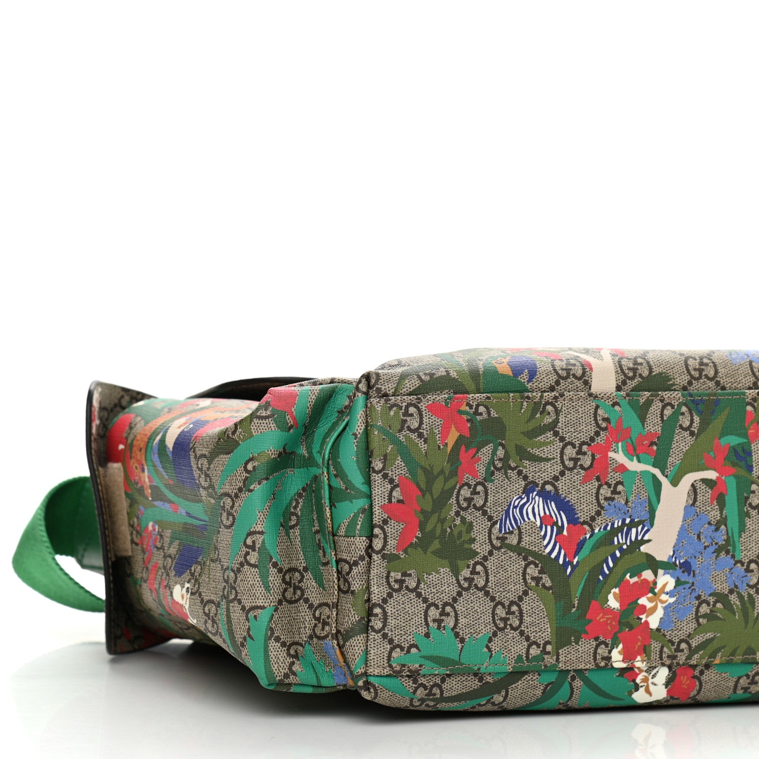 Gucci GG Supreme Monogram Jungle Diaper Bag Green 10 of 12