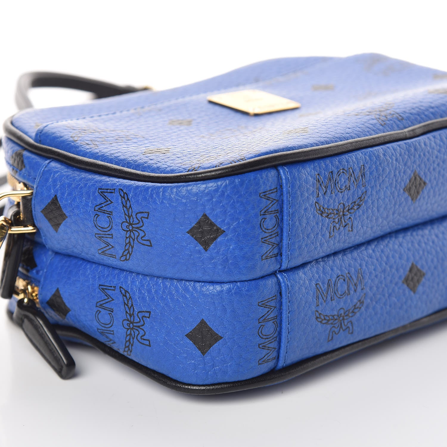 MCM Visetos Mini Camera Crossbody Bag Blue 8 of 9