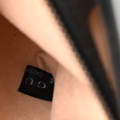 Gucci Calfskin Matelasse Small GG Marmont Top Handle Shoulder Bag Black 8 of 13