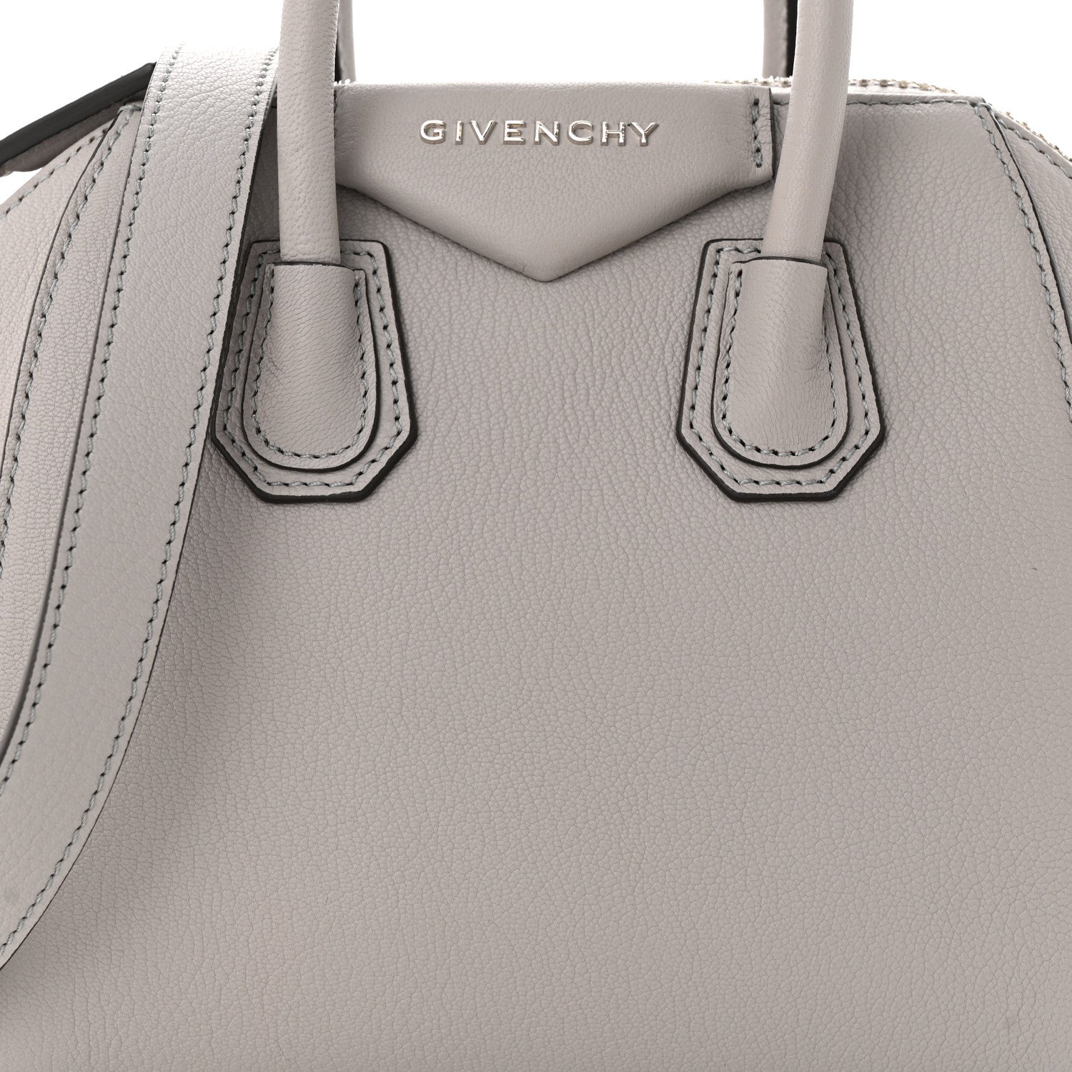 Givenchy Sugar Goatskin Mini Antigona Pearl Grey 8 of 13