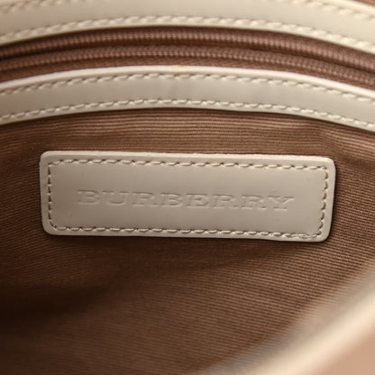 Burberry Nova Check Small Chester Bowling Bag White 5 of 18