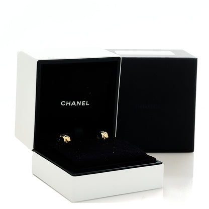 Chanel 18K Yellow Gold Coco Crush Hoop Earrings 5 of 5