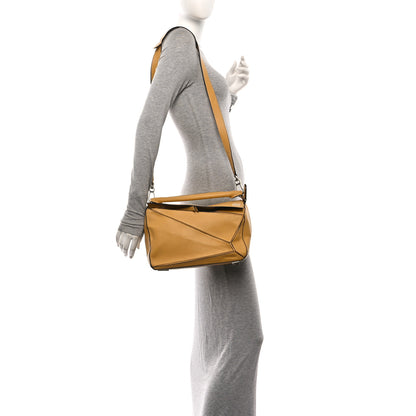 Loewe Calfskin Medium Puzzle Bag Yellow 2 of 10
