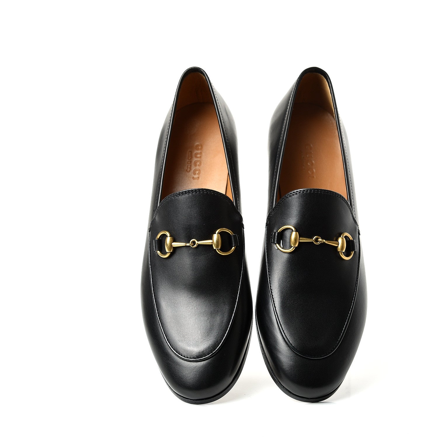 Gucci Calfskin Womens Jordaan Loafers 36.5 Black 5 of 10