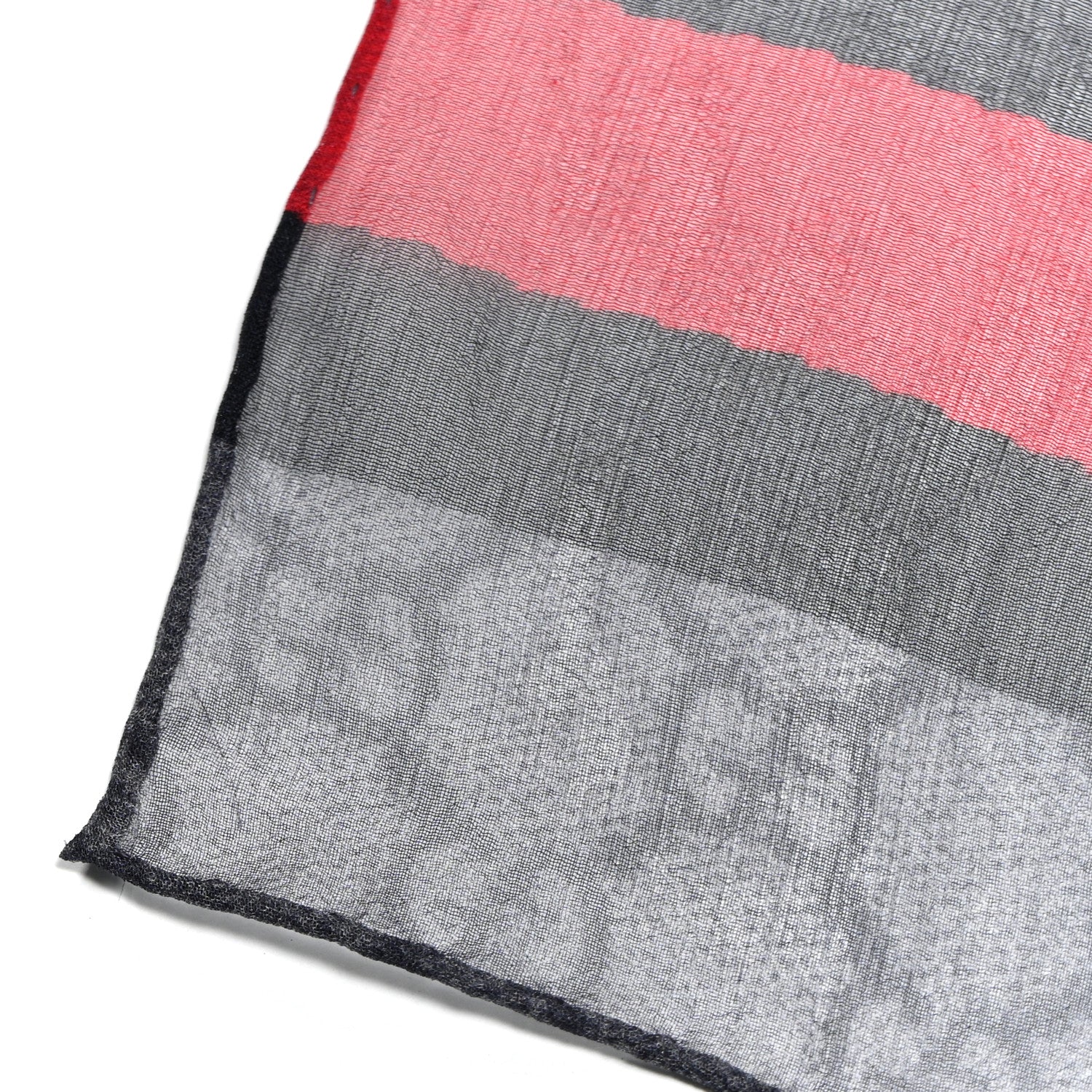Gucci Silk Monogram Web Scarf  Beige Blue 4 of 4