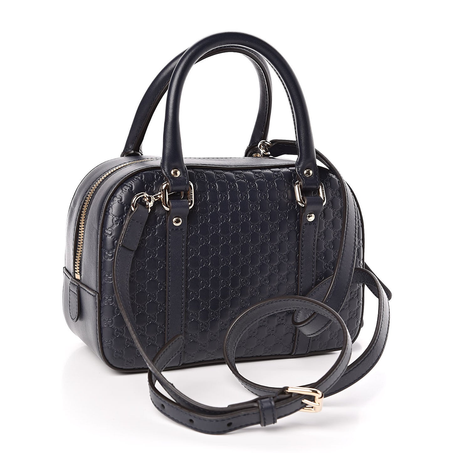 Soft Microguccissima Small Crossbody Bag Blue
