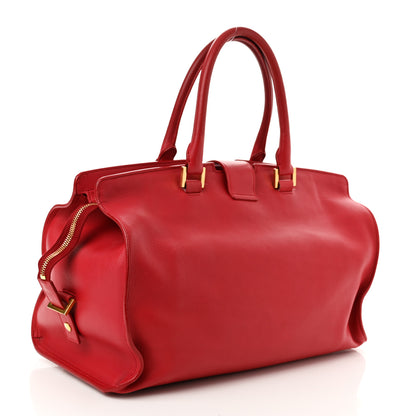 Saint Laurent Calfskin Medium Classic Y Cabas Red 2 of 11