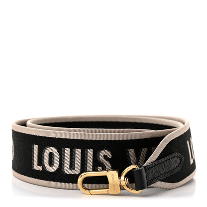 Louis Vuitton Jacquard Diane Shoulder Strap Black Ivory 1 of 5