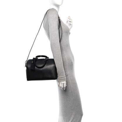 Louis Vuitton Epi Speedy Bandouliere 25 Black 2 of 14