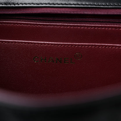 Chanel Lambskin Quilted XL Jumbo Single Flap Black 6 of 17